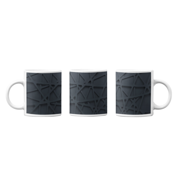 Abstract Black Lines Mugs: Minimalist Elegance for Your Coffee