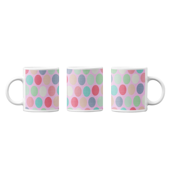 Colorful Dots: Abstract Design Printed Mugs