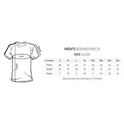 Playful Holi Essential: Men's Round Neck T-Shirt for Festive Celebrations
