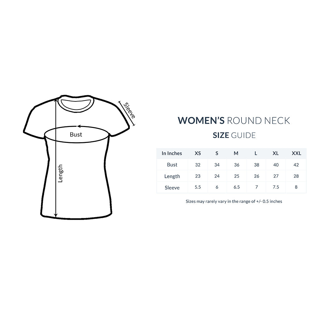 Classic Dark Colors Women's Round Neck T-Shirt: Versatile and Chic