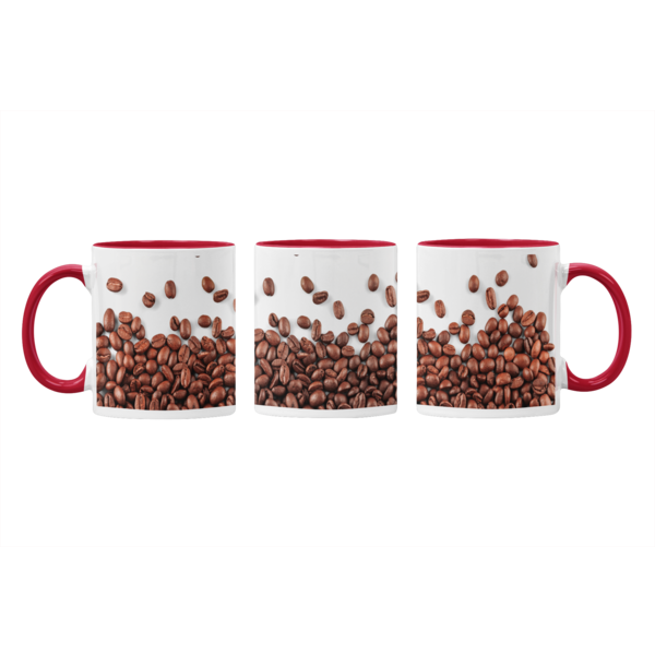 Coffee Lover's Delight: Multiple Coffee Beans Design Printed Mug