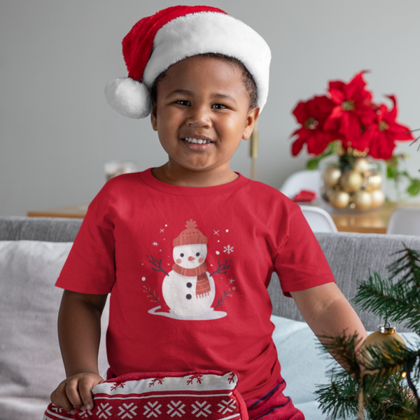 Adorable Toddler Snowman Tee - Winter Charm for Little Ones