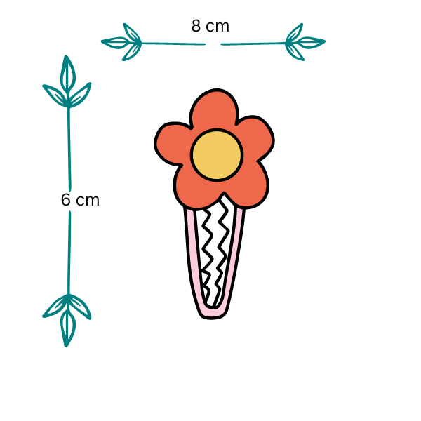 Orange Bow Tie Crochet Hair Clip: Playful Elegance