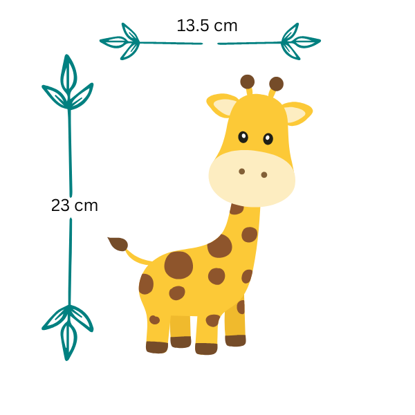 Blue Giraffe Cotton Plushies: Adorable Safari Stuffed Toys
