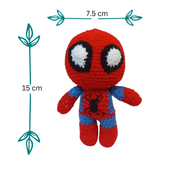 Spider-Man Amigurumi Soft Toy - Iconic Marvel Character