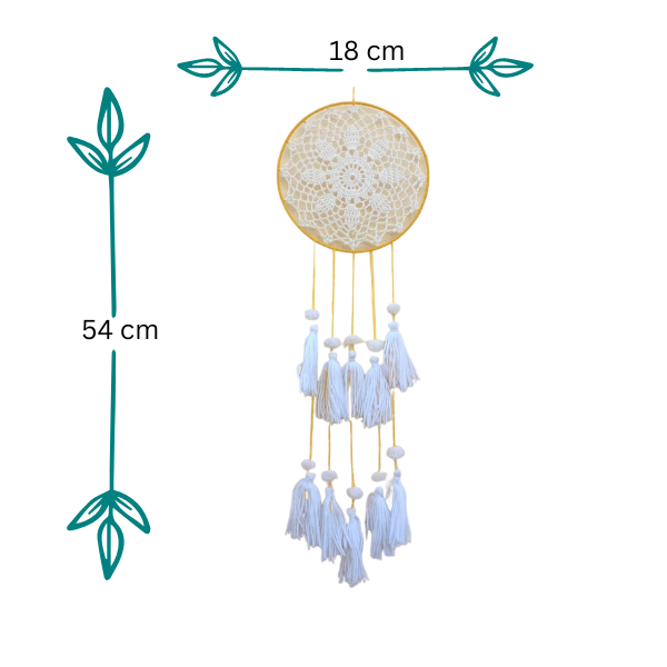 Inspiring Crochet Dream Catcher: Symbolic Wall Art for Positivity