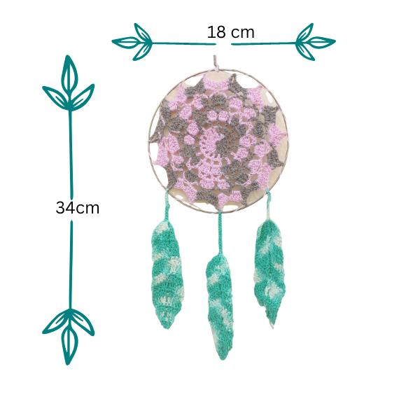 Crochet Dream Catcher: Handmade Boho Home Decor Delight