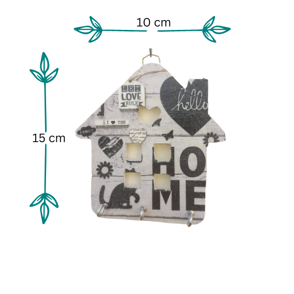 Charming Cat Home Hut Key Holder: Whimsical Feline Organization