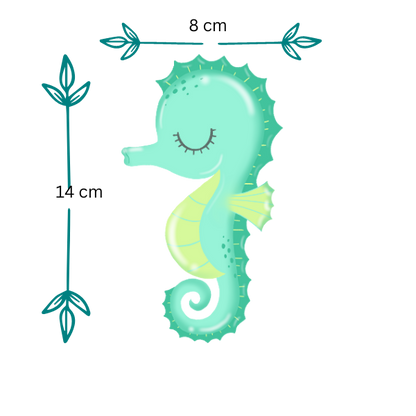 Blue Sea Horse Cotton Plushies: Ocean-Themed Cuddly Toys