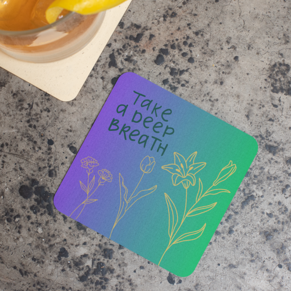 Serenity Coasters: Embrace Nature's Calmness - Set of 1
