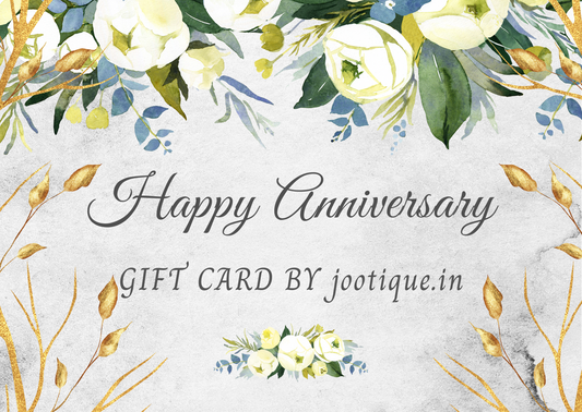 Jootique Happy Anniversary Gift Card - Celebrate Love and Togetherness