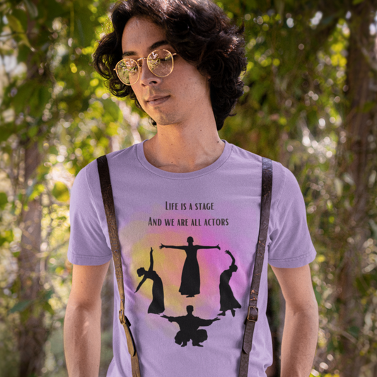 Stage of Life Tee: Men's Round Neck T-Shirt - Dance Like No One's Watching