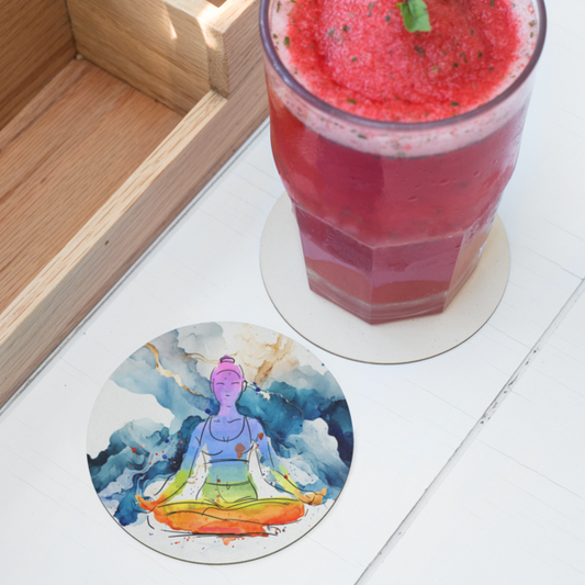Serene Spirit Coasters: Find Inner Peace and Harmony - Set of 1