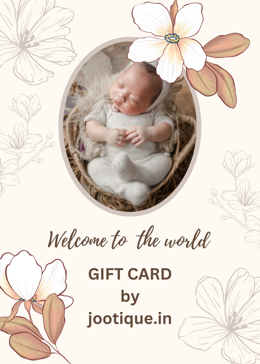 Jootique New Baby Born Gift Card - Celebrate Life's Precious Moments