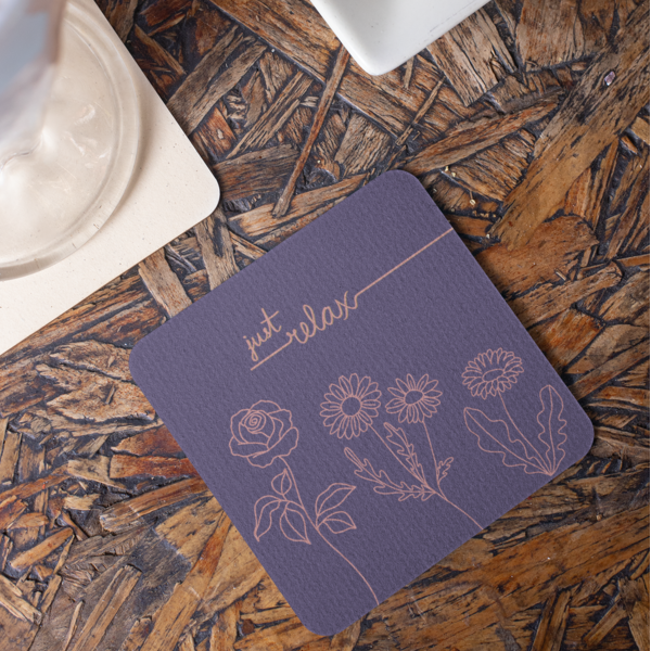 Botanical Bliss Coasters: Relax and Unwind with Nature - Set of 1