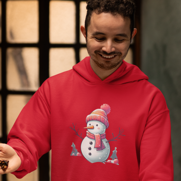 Snowman Bliss Unisex Hoodie - Winter Wonderland Collection