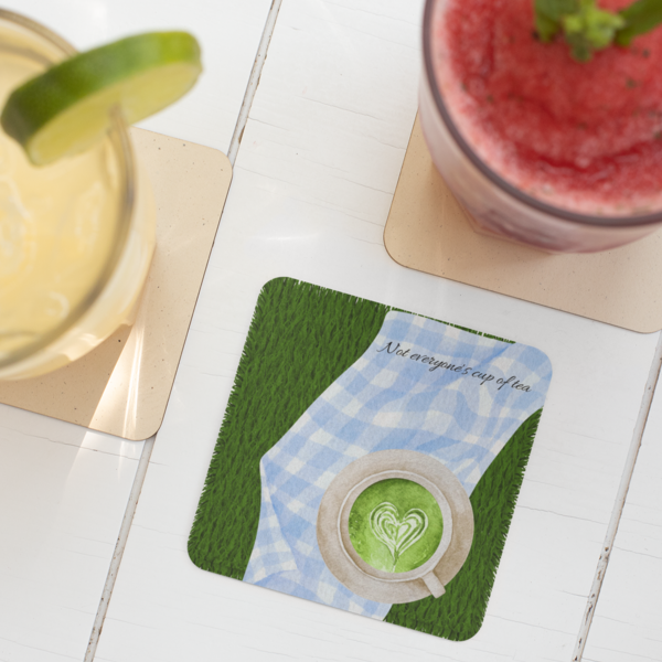 Coffee Bliss Coasters: A Taste of Nature's Perfection - Set of 1