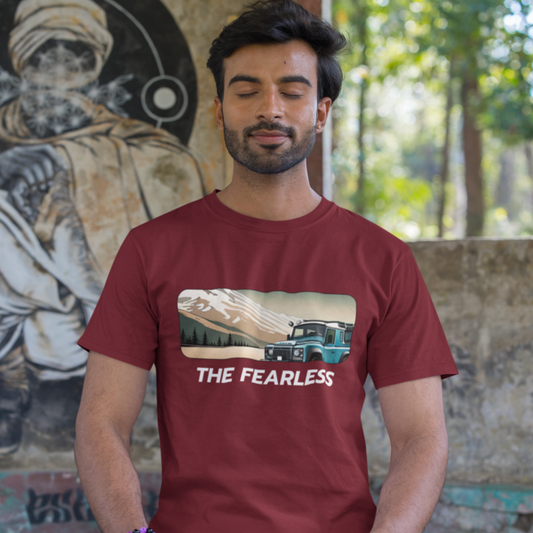 The Fearless: Men's Round Neck T-Shirt for Adventurers