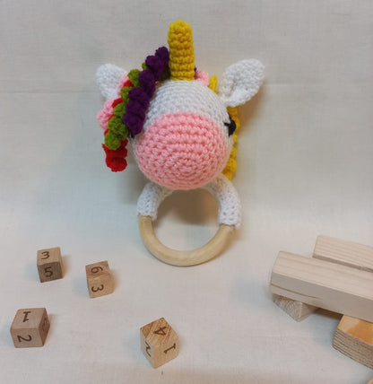 Enchanting Unicorn Rattle Toy: Magical Fun for Your Baby!