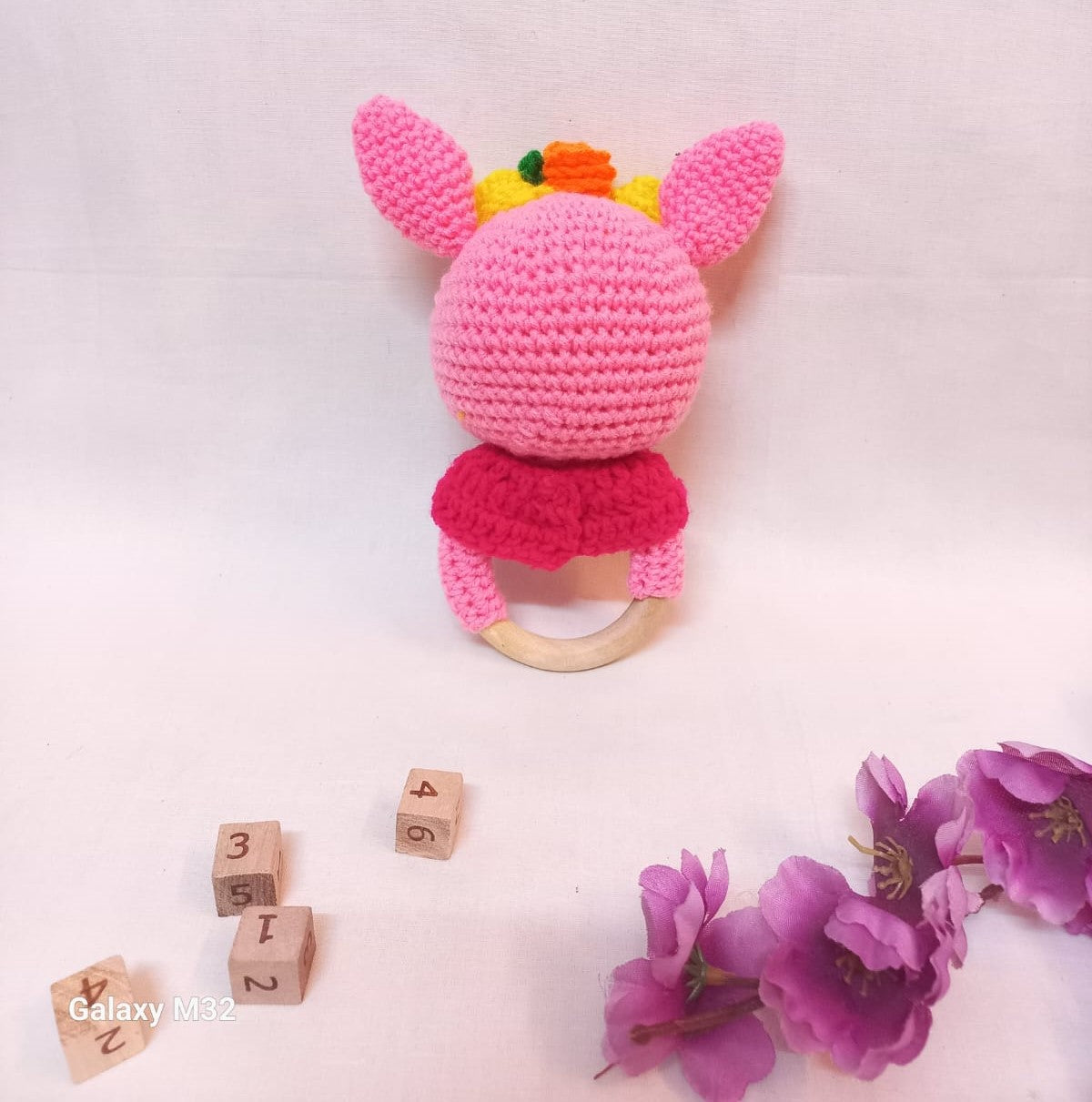 Adorable Bunny Rattle Toy: Soft and Delightful Playtime Pal!