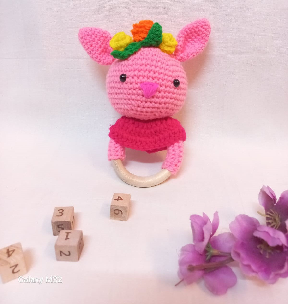 Adorable Bunny Rattle Toy: Soft and Delightful Playtime Pal!