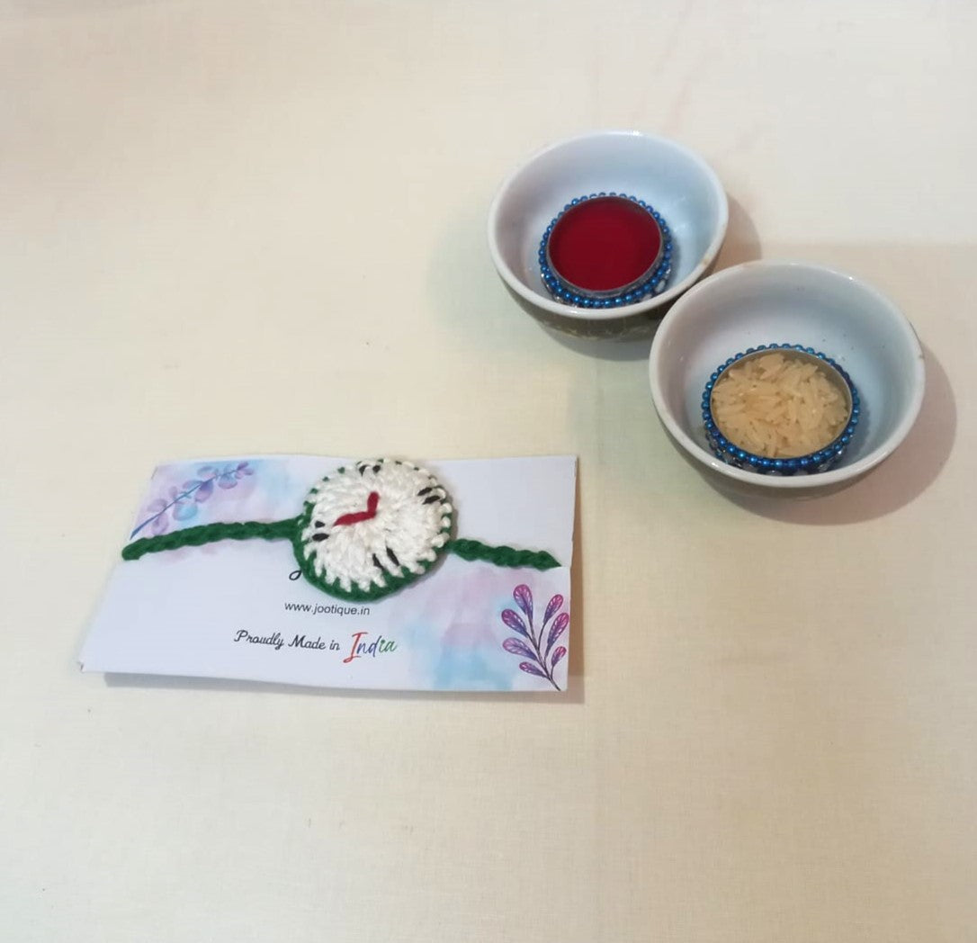 Stylish Hand Watch Crochet Rakhi