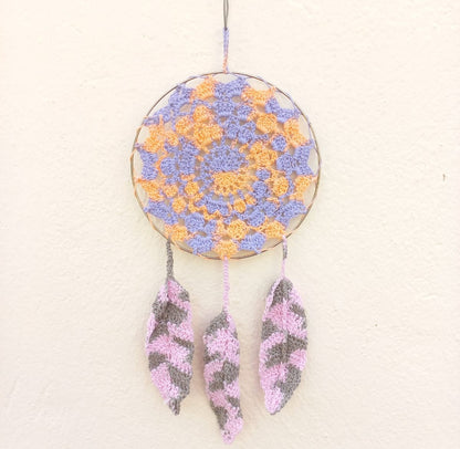 Handcrafted Crochet Dream Catcher: Sweet Dreams and Positive Vibes