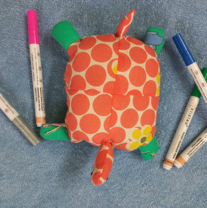Orange Turtle Cotton Plushies: Soft and Whimsical Playmates
