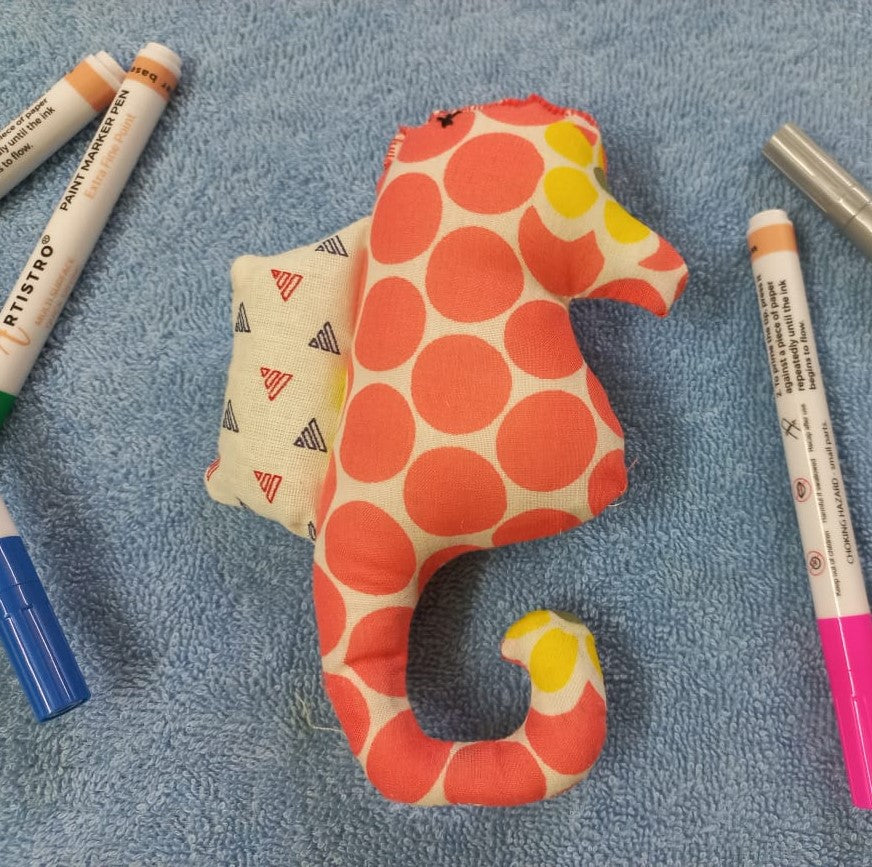 Orange Sea Horse Cotton Plushies: Adorable and Huggable Toys