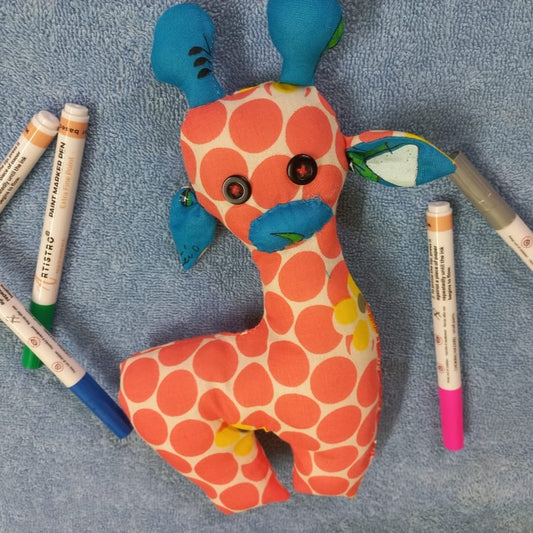 Orange Giraffe Cotton Plushies: Cute and Cuddly Stuffed Toys