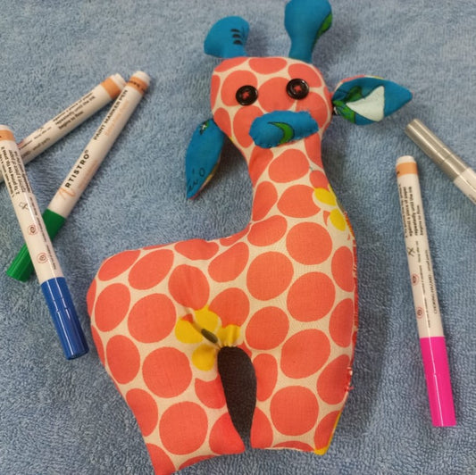 Orange Giraffe Cotton Plushies: Cute and Cuddly Stuffed Toys
