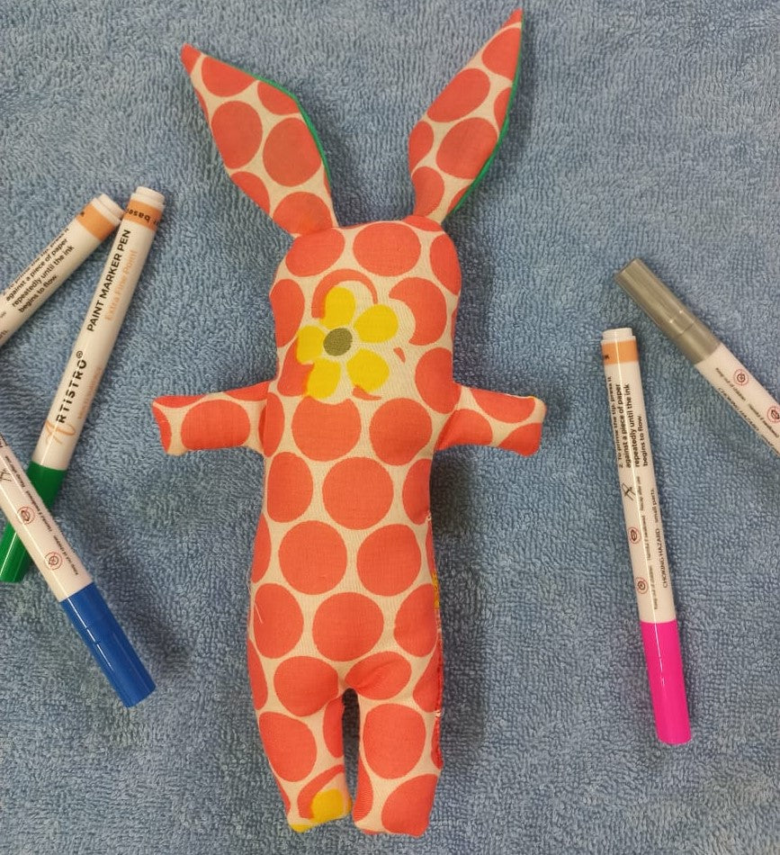 Orange Bunny Cotton Plushies: Cuddly and Playful Stuffed Toys