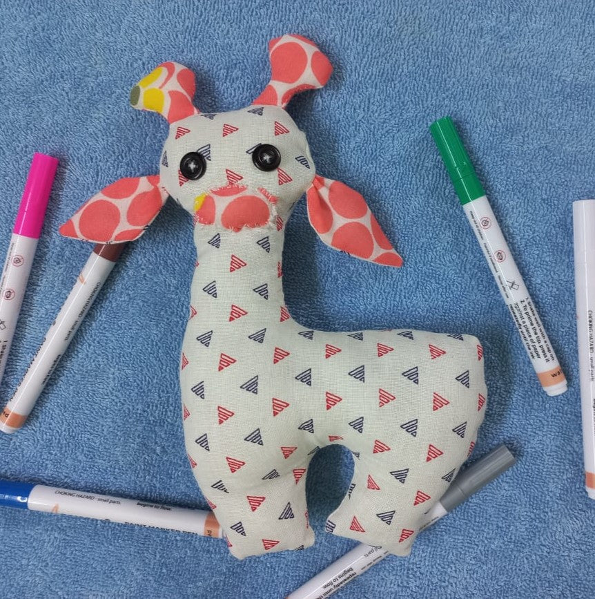 White Giraffe Cotton Plushies: Elegance and Cuddles Combined