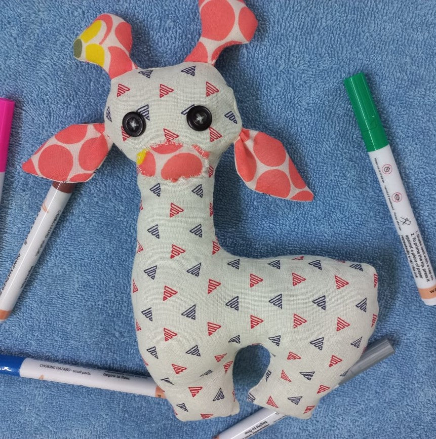 White Giraffe Cotton Plushies: Elegance and Cuddles Combined