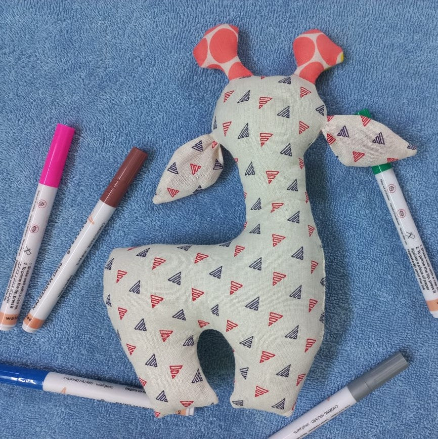 White Giraffe Cotton Plushies: Elegance and Cuddles Combined