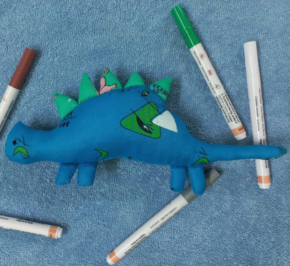 Blue Dinosaur Cotton Plushies: Roaringly Cute Stuffed Toys