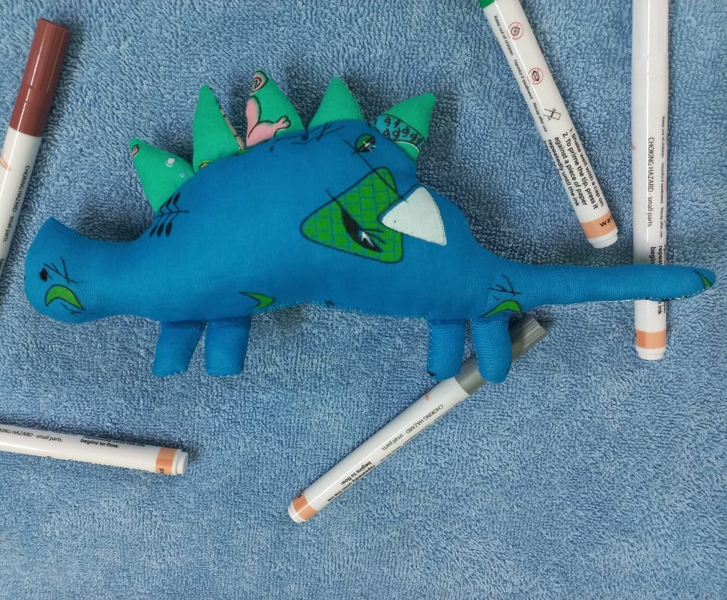 Blue Dinosaur Cotton Plushies: Roaringly Cute Stuffed Toys