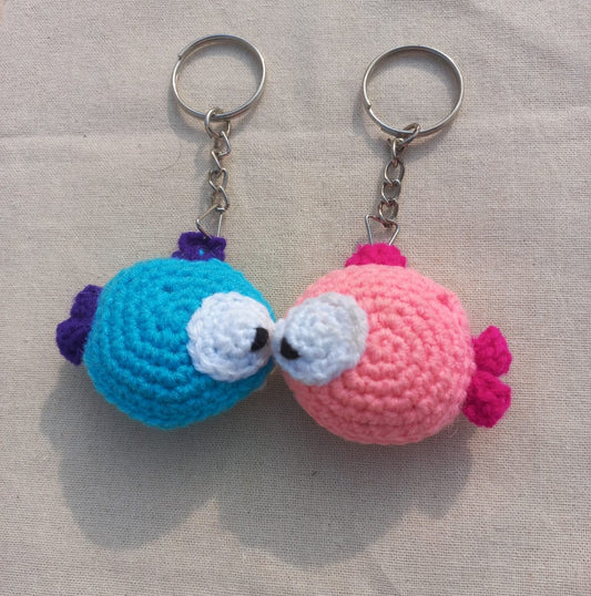 Oceanic Love: Valentine's Day Fish Keyring Pair