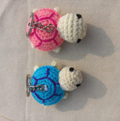 Shell of Love: Valentine's Day Turtle Keyring Pair