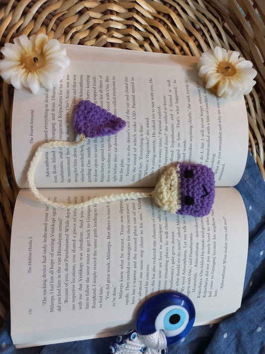 Teabag Crochet Bookmark: Whimsical Handmade Page Marker