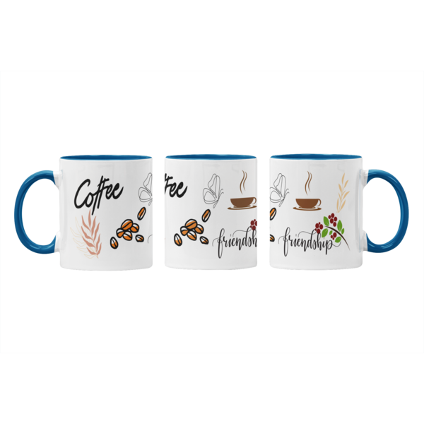 Coffee and Friendship Printed Mugs