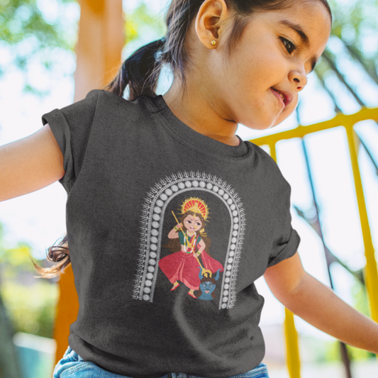 Ma Durga Toddler T-Shirt - Divine Comfort for Little Ones