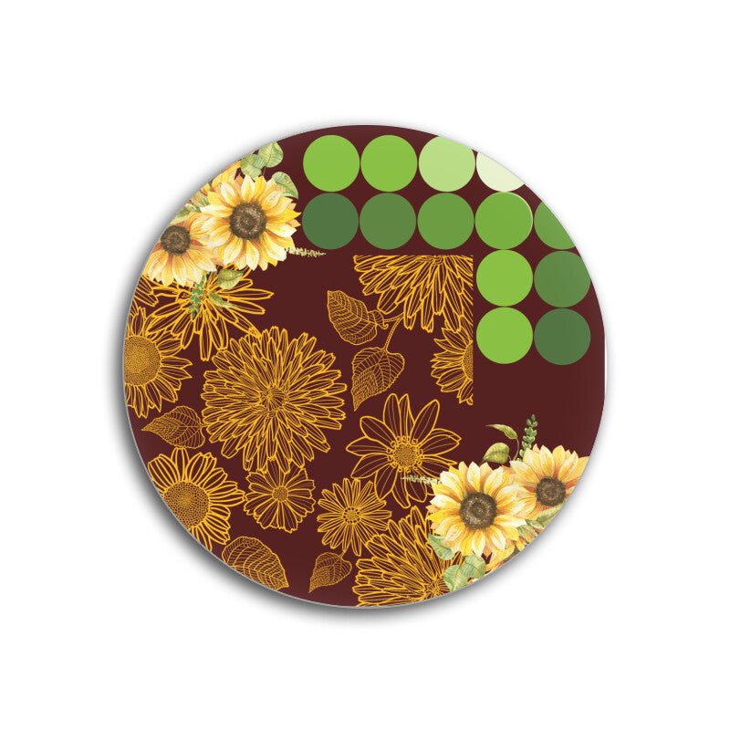 Sunflower Delight Coasters: Embrace Nature's Radiant Beauty - Set of 1