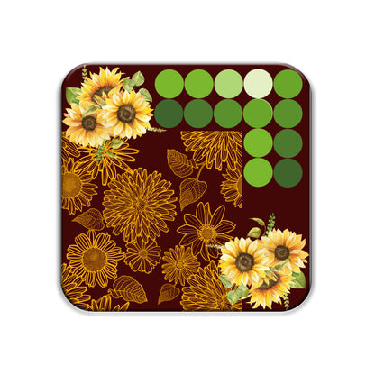 Sunflower Delight Coasters: Embrace Nature's Radiant Beauty - Set of 1