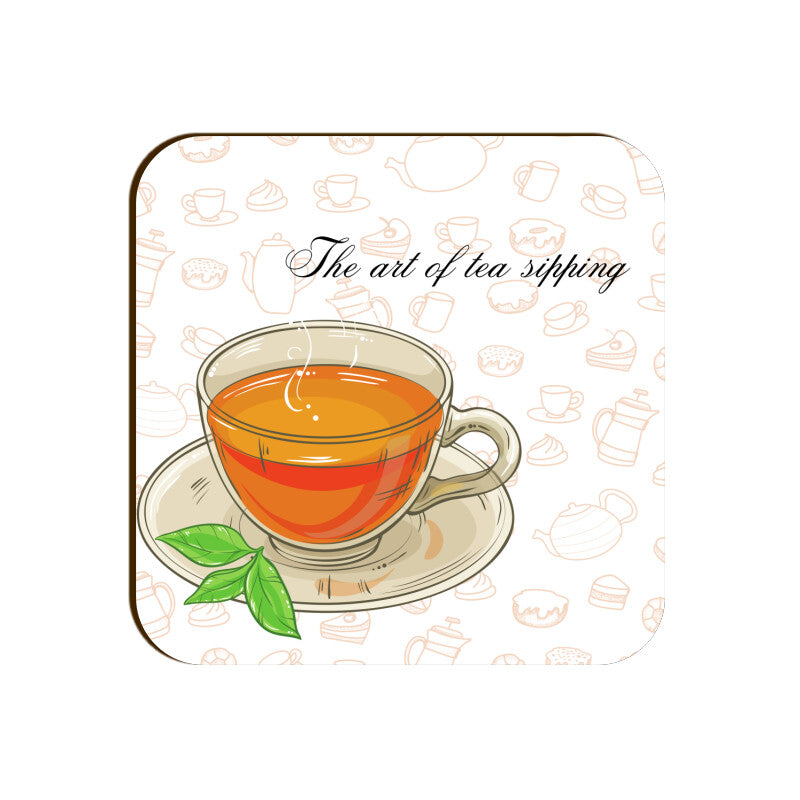 Tea Cup Plate Coasters: The Art of Tea Sipping! - Set of 1