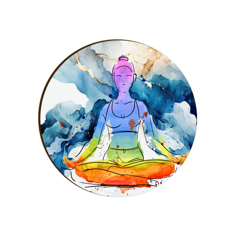 Serene Spirit Coasters: Find Inner Peace and Harmony - Set of 1
