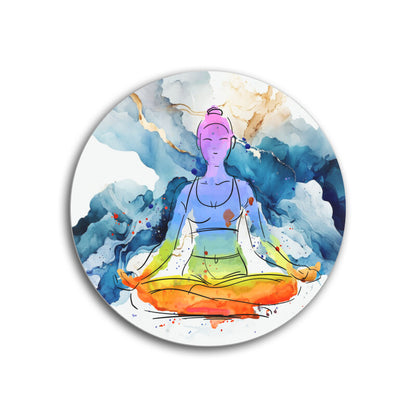 Serene Spirit Coasters: Find Inner Peace and Harmony - Set of 1