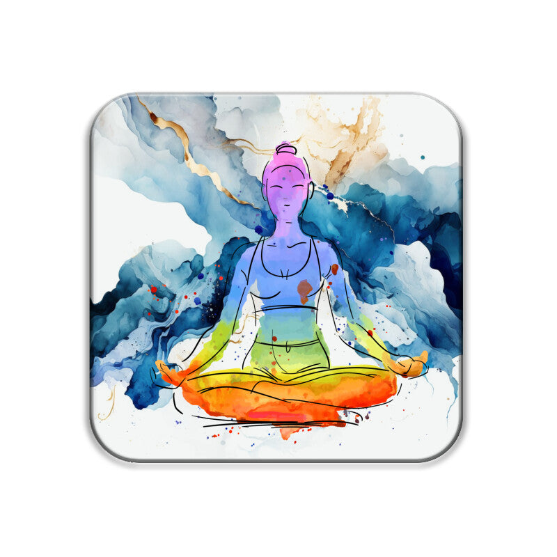 Serene Spirit Coasters: Find Inner Peace and Harmony - Set of 1