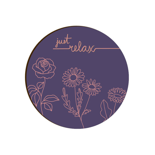 Botanical Bliss Coasters: Relax and Unwind with Nature - Set of 1