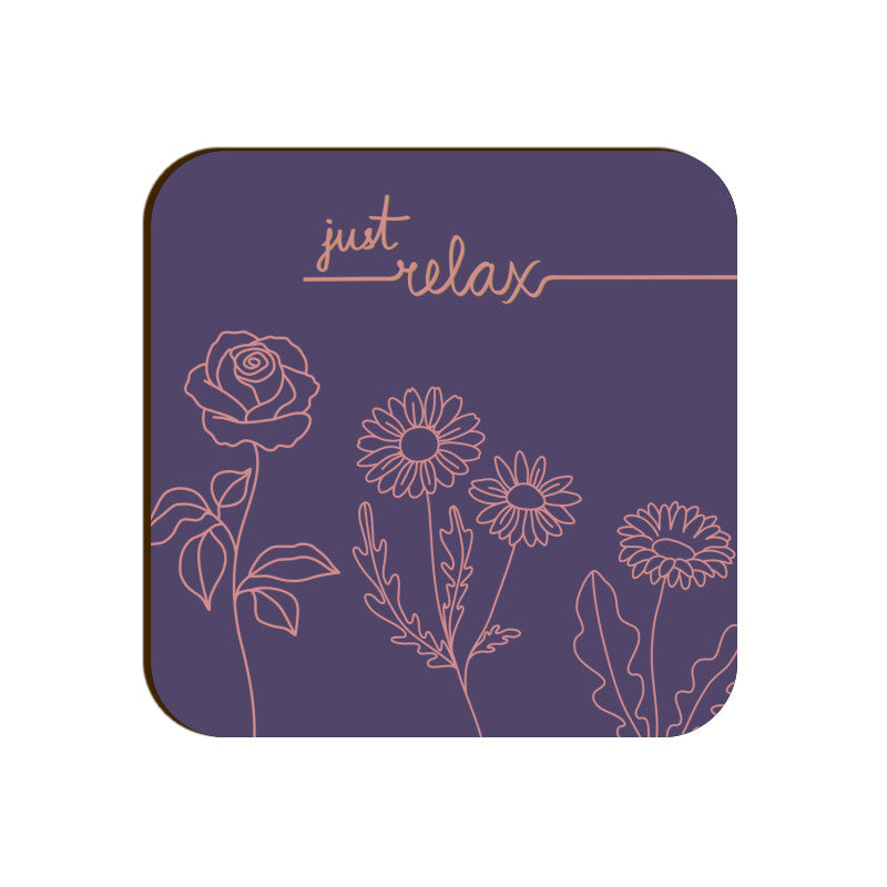 Botanical Bliss Coasters: Relax and Unwind with Nature - Set of 1